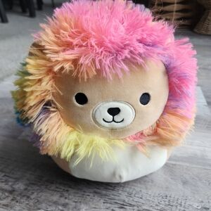 Leonard the Rainbow Lion Squishmallow 8-9" Plush | Soft Stuffed Animal | Easter